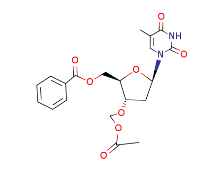 Thymidine, 3'-O-[(acetyloxy)methyl]-, 5'-benzoate