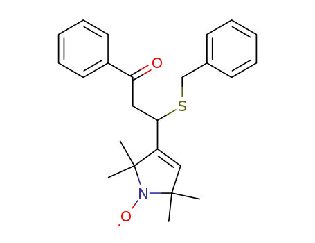 3-(1-Benzylthio-3-oxo-3-phenylpropyl)-2,5-dihydro-2,2,5,5-tetramethyl-1H-pyrrol-1-yloxyl radical