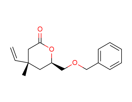 (4S,6R)-6-BENZYLOXYMETHYL-4-METHYL-4-VINYL-TETRAHYDRO-PYRAN-2-ONECAS
