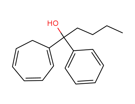 1-Cyclohepta-1,3,5-trienyl-1-phenyl-pentan-1-ol
