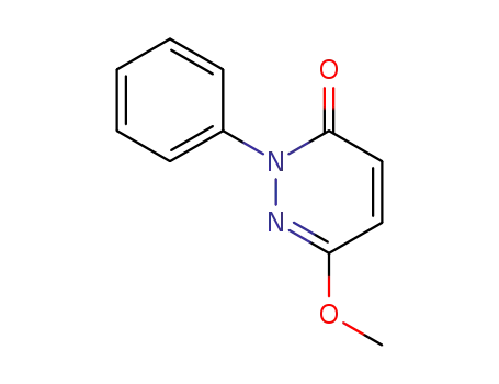 Molecular Structure of 14634-50-5 (3(2H)-Pyridazinone, 6-methoxy-2-phenyl-)