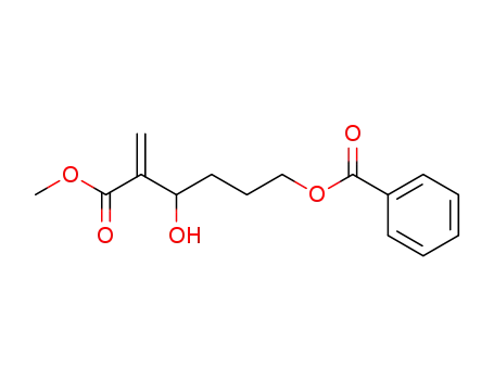 6-(benzoyloxy)-3-hydroxy-2-methylenehexanoic acid, methyl ester