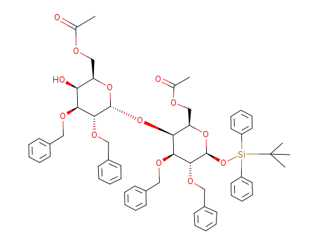 tert-butyldiphenylsilyl O-(6-O-acetyl-2,3-di-O-benzyl-α-D-galactopyranosyl)-(1->4)-6-O-acetyl-2,3-di-O-benzyl-β-D-galactopyranoside
