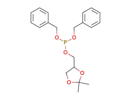Molecular Structure of 67746-41-2 (Phosphorous acid, (2,2-dimethyl-1,3-dioxolan-4-yl)methyl
bis(phenylmethyl) ester)