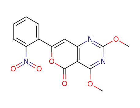 2,4-Dimethoxy-7-(2-nitro-phenyl)-pyrano[4,3-d]pyrimidin-5-one