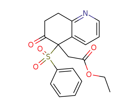 5-<(Ethoxycarbonyl)methyl>-5-(phenylsulfonyl)-6-oxo-5,6,7,8-tetrahydroquinoline