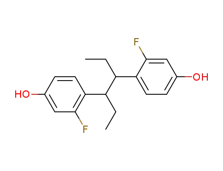 Molecular Structure of 85720-49-6 (4-[(1R,2S)-1-ethyl-2-(2-fluoro-4-hydroxyphenyl)butyl]-3-fluorophenol)