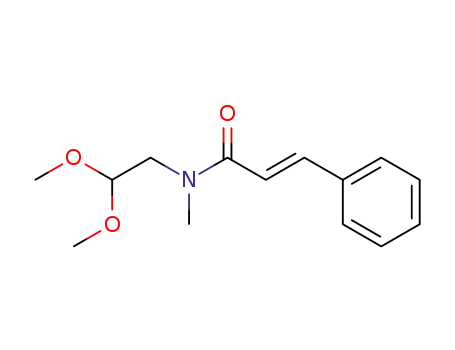 Molecular Structure of 157059-60-4 (trans N-methyl-N-(acetaldehyde dimethyl acetal)cinnamamide)