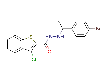 3-Chloro-benzo[b]thiophene-2-carboxylic acid N'-[1-(4-bromo-phenyl)-ethyl]-hydrazide