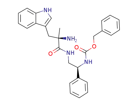 phenylmethyl <R-(R*,R*)>-<2-<<2-amino-3-(1H-indol-3-yl)-2-methyl-1-oxopropyl>amino>-1-phenylethyl>carbamate