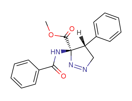 trans-4-phenyl-3-benzamido-3-carbomethoxy-Δ<sup>1</sup>-pyrazoline