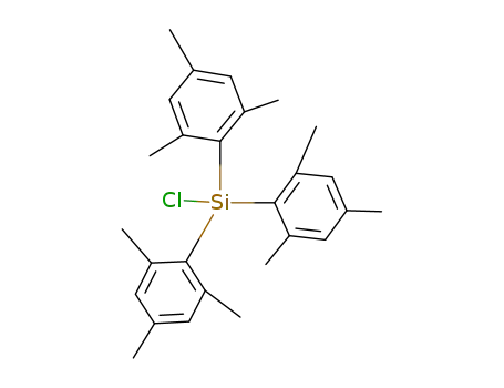Molecular Structure of 65523-28-6 (Silane, chlorotris(2,4,6-trimethylphenyl)-)