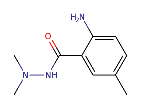 Molecular Structure of 94775-52-7 (Benzoic acid, 2-amino-5-methyl-, 2,2-dimethylhydrazide)