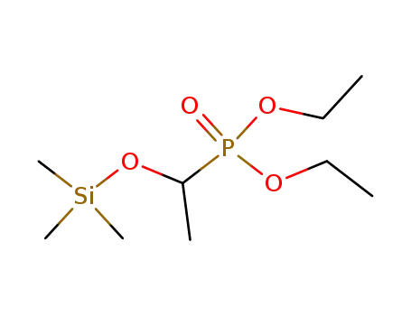 Molecular Structure of 918-76-3 (Phosphonic acid, [1-[(trimethylsilyl)oxy]ethyl]-, diethyl ester)