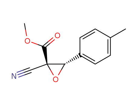 Molecular Structure of 113966-60-2 (Oxiranecarboxylic acid, 2-cyano-3-(4-methylphenyl)-, methyl ester)