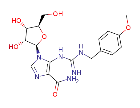 5-<3-(4-methoxybenzyl)-1-guanidino>-1-(β-D-ribofuranosyl)imidazole-4-carboxamide