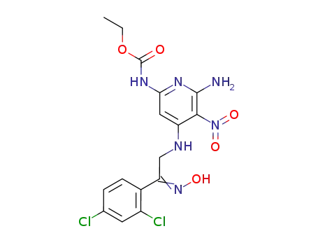 Carbamic acid,
[6-amino-4-[[2-(2,4-dichlorophenyl)-2-(hydroxyimino)ethyl]amino]-5-nitro
-2-pyridinyl]-, ethyl ester