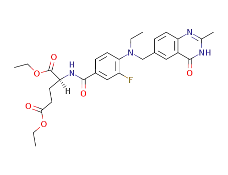 (S)-2-{4-[Ethyl-(2-methyl-4-oxo-3,4-dihydro-quinazolin-6-ylmethyl)-amino]-3-fluoro-benzoylamino}-pentanedioic acid diethyl ester