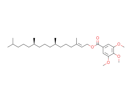 Molecular Structure of 127951-49-9 (1-O-(3,4,5-trimethoxybenzoyl)phytol)