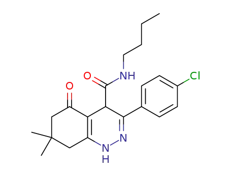 N-butyl-3-(4-chlorophenyl)-7,7-dimethyl-5-oxo-1,4,5,6,7,8-hexahydrocinnoline-4-carboxamide