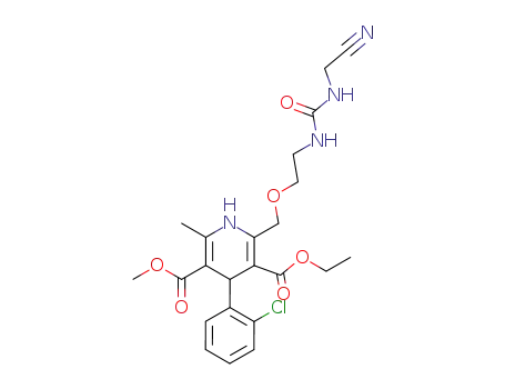 1-<2-<<4-(2-chlorophenyl)-3-(ethoxycarbonyl)-5-(methoxycarbonyl)-6-methyl-1,4-dihydropyrid-2-yl>methoxy>ethyl>-3-(cyanomethyl)urea