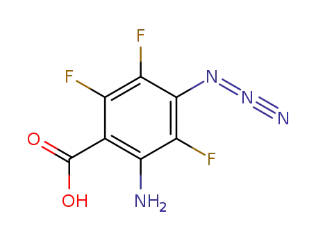 Molecular Structure of 126695-67-8 (Benzoic acid, 2-amino-4-azido-3,5,6-trifluoro-)