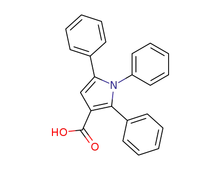 Molecular Structure of 130850-56-5 (1,2,5-triphenyl-pyrrole-3-carboxylic acid)