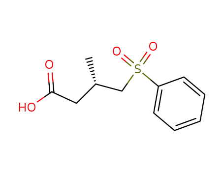 S-(+)-3-methyl-4-phenylsulfonylbutanoic acid