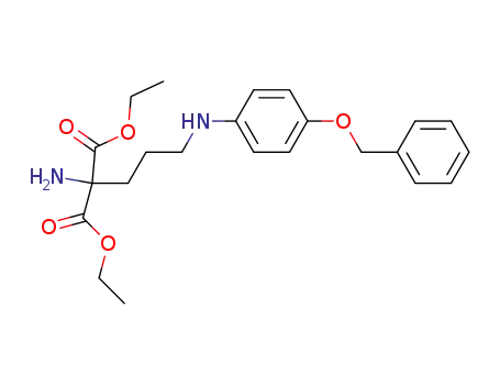 Molecular Structure of 744153-93-3 (N-(γ,γ-dicarbethoxy-γ-aminobutyl)-p-(benzyloxy)aniline)