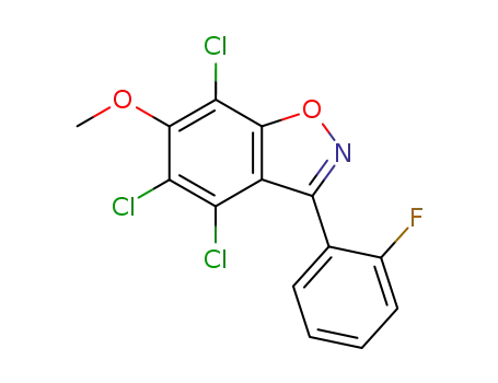 4,5,7-trichloro-3-(2-fluorophenyl)-6-methoxy-1,2-benzisoxazole