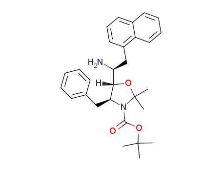 (2R,3S,4R)-4-(N-(((tert)-butyloxy)carbonyl)-amino)-2-amino-3-hydroxy-1-(1-naphthyl)-5-phenylpentane acetonide