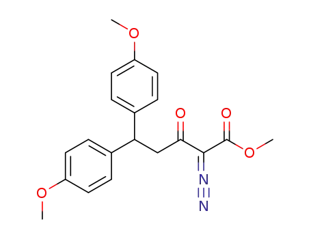 methyl 2-diazo-5,5-bis(4-methoxyphenyl)-3-oxopentanoate