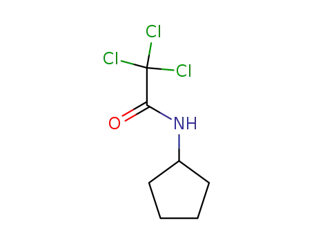 Molecular Structure of 113260-62-1 (Acetamide, 2,2,2-trichloro-N-cyclopentyl-)