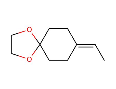 Molecular Structure of 137182-68-4 (4-ethylidenecyclohexanone ethylene acetal)