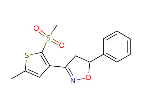 3-(2-methylsulfonyl-5-methyl-3-thienyl)-5-phenyl-2-isoxazoline