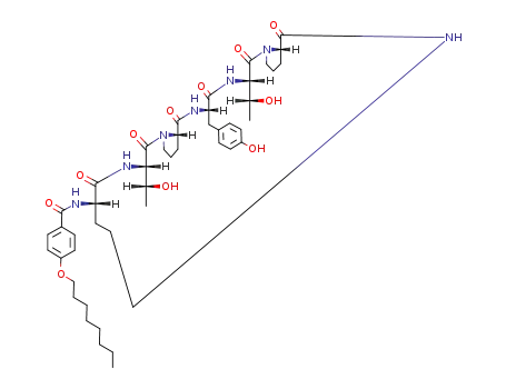 cyclo-Pro-Thr-Tyr-Pro-Thr-α-N-(octyloxybenzoyl)-Orn