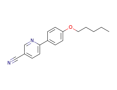 Molecular Structure of 107503-54-8 (2-(4-pentyloxyphenyl)-5-cyanopyridine)