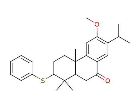 7-Oxo-3-phenylthio-12-methoxyabieta-8,11,13-triene