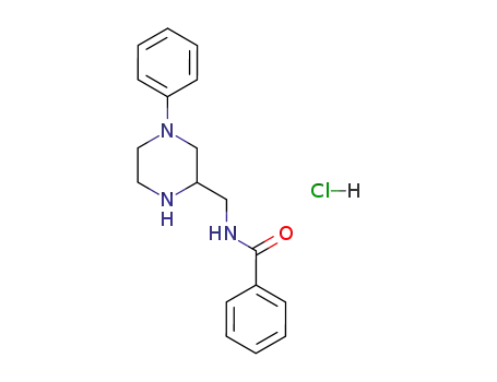 Molecular Structure of 138286-71-2 (Benzamide, N-[(4-phenyl-2-piperazinyl)methyl]-, monohydrochloride)