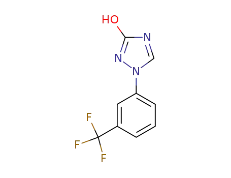 Molecular Structure of 42158-59-8 (3H-1,2,4-Triazol-3-one, 1,2-dihydro-1-[3-(trifluoromethyl)phenyl]-)