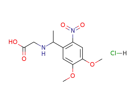 <N-<1-(4',5'-dimethoxy-2'-nitrophenyl)ethyl>amino>ethanoic acid hydrochloride