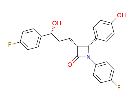 (3S,4S)-1-(4-fluorophenyl)-3-((S)-3-(4-fluorophenyl)-3-hydroxypropyl)-4-(4-hydroxyphenyl)azetidin-2-one CAS No.1593543-07-7