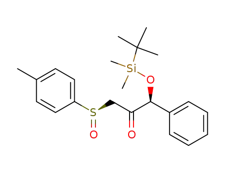 (S)-1-(tert-Butyl-dimethyl-silanyloxy)-1-phenyl-3-((R)-toluene-4-sulfinyl)-propan-2-one