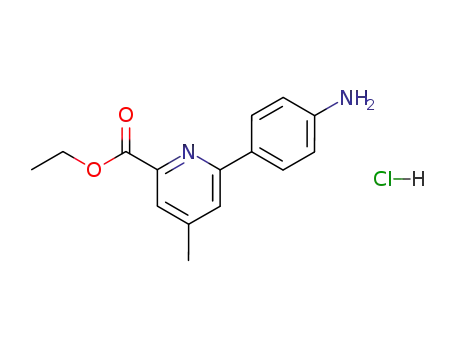 ethyl 6-(4-aminophenyl)-4-methyl-2-pyridinecarboxylate hydrochloride