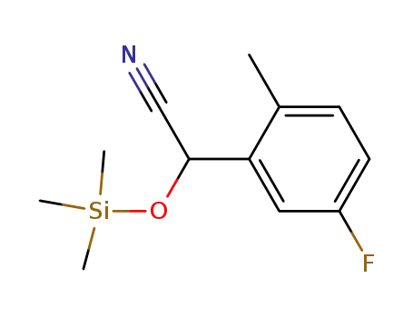 2-(5-fluoro-2-methylphenyl)-2-trimethylsiloxyethanenitrile