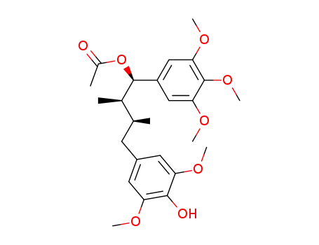 (1RS,2RS,3SR)-4-(4-hydroxy-3,5-dimethoxyphenyl)-2,3-dimethyl-1-(3,4,5-trimethoxyphenyl)butyl acetate