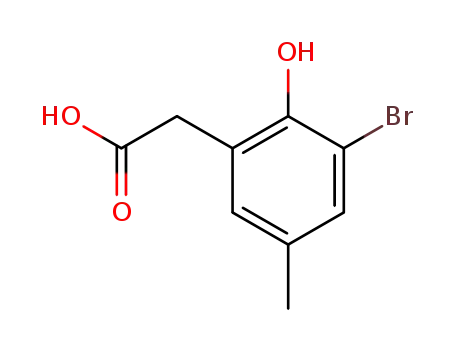 3-bromo-2-hydroxy-5-methylbenzeneacetic acid