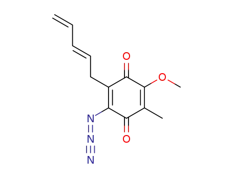 2,5-Cyclohexadiene-1,4-dione,
2-azido-5-methoxy-6-methyl-3-(2,4-pentadienyl)-