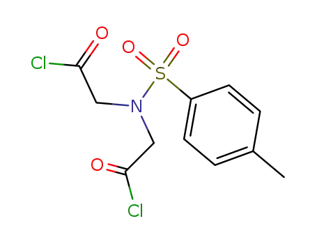 Molecular Structure of 42031-77-6 (Acetyl chloride, 2,2'-[[(4-methylphenyl)sulfonyl]imino]bis-)
