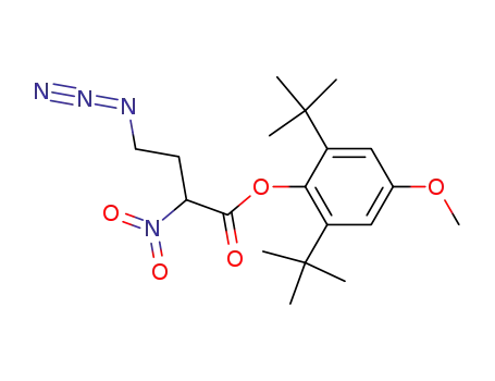 Molecular Structure of 113719-06-5 (4-Azido-2-nitrobutyric acid, 2,6-di-t-butyl-4-methoxyphenyl ester)